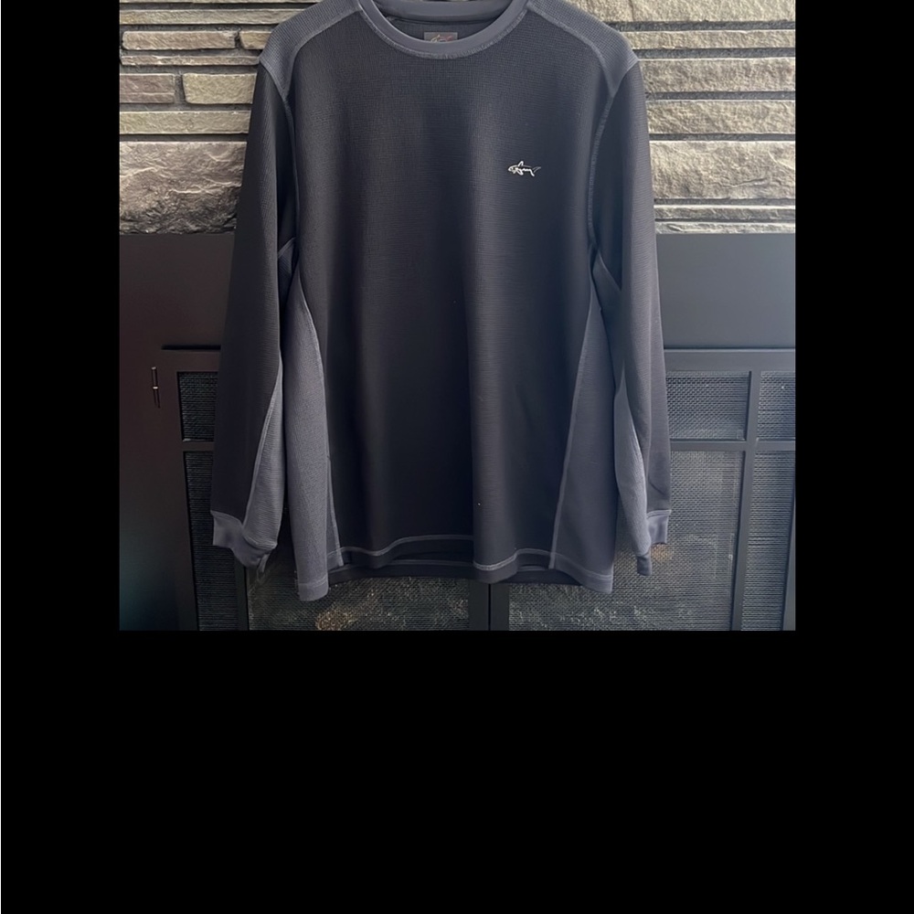 Greg Norman Collection Black Crewneck Shirt